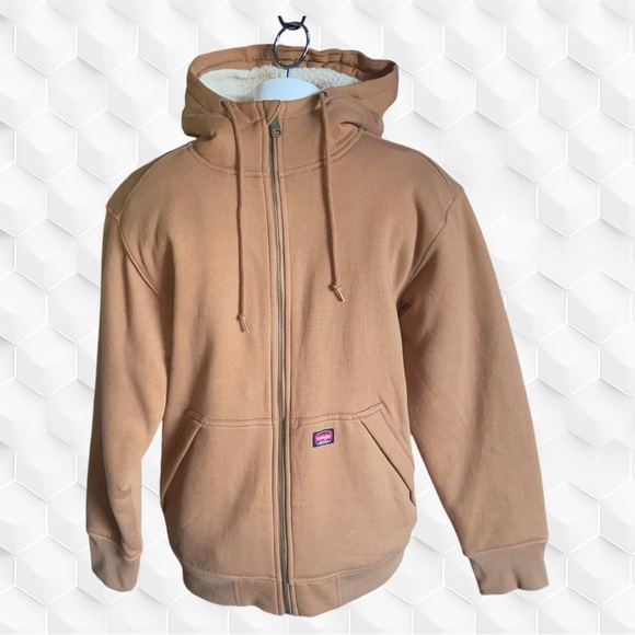 Wrangler Other - NWOT Small Men’s Wrangler, full zip,brown hooded sweatshirt